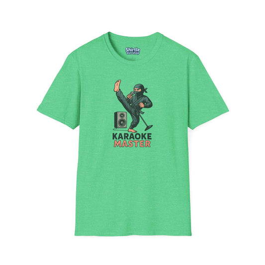 Karaoke Master T-Shirt*Flat*Heather Irish Green
