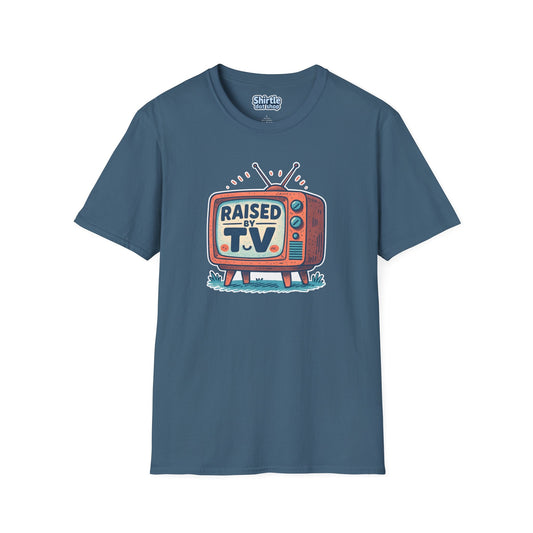 Raised by T.V. T-shirt*Flat*Indigo Blue