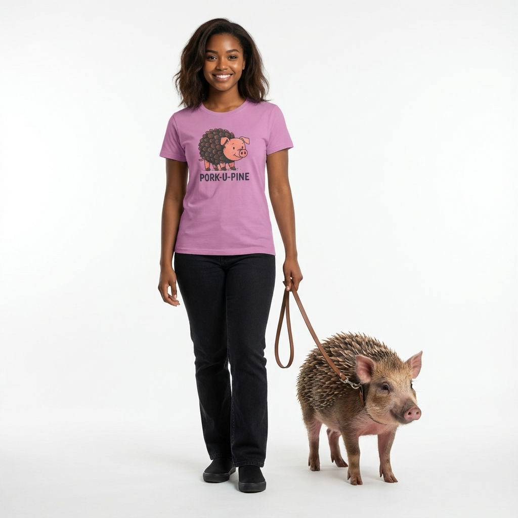 Pork-U-Pine T-shirt*Studio*Heather Radiant Orchid