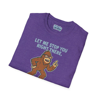 Bigfoot The Answer Is Aliens T-shirt*Folded*Heather Purple