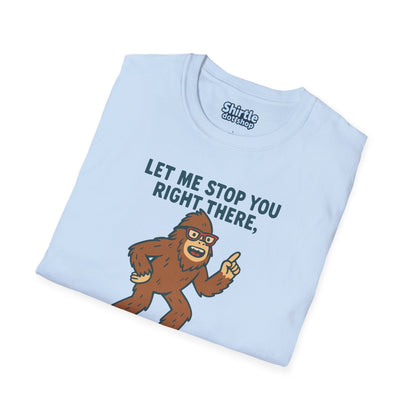 Bigfoot The Answer Is Aliens T-shirt*Folded*Light Blue