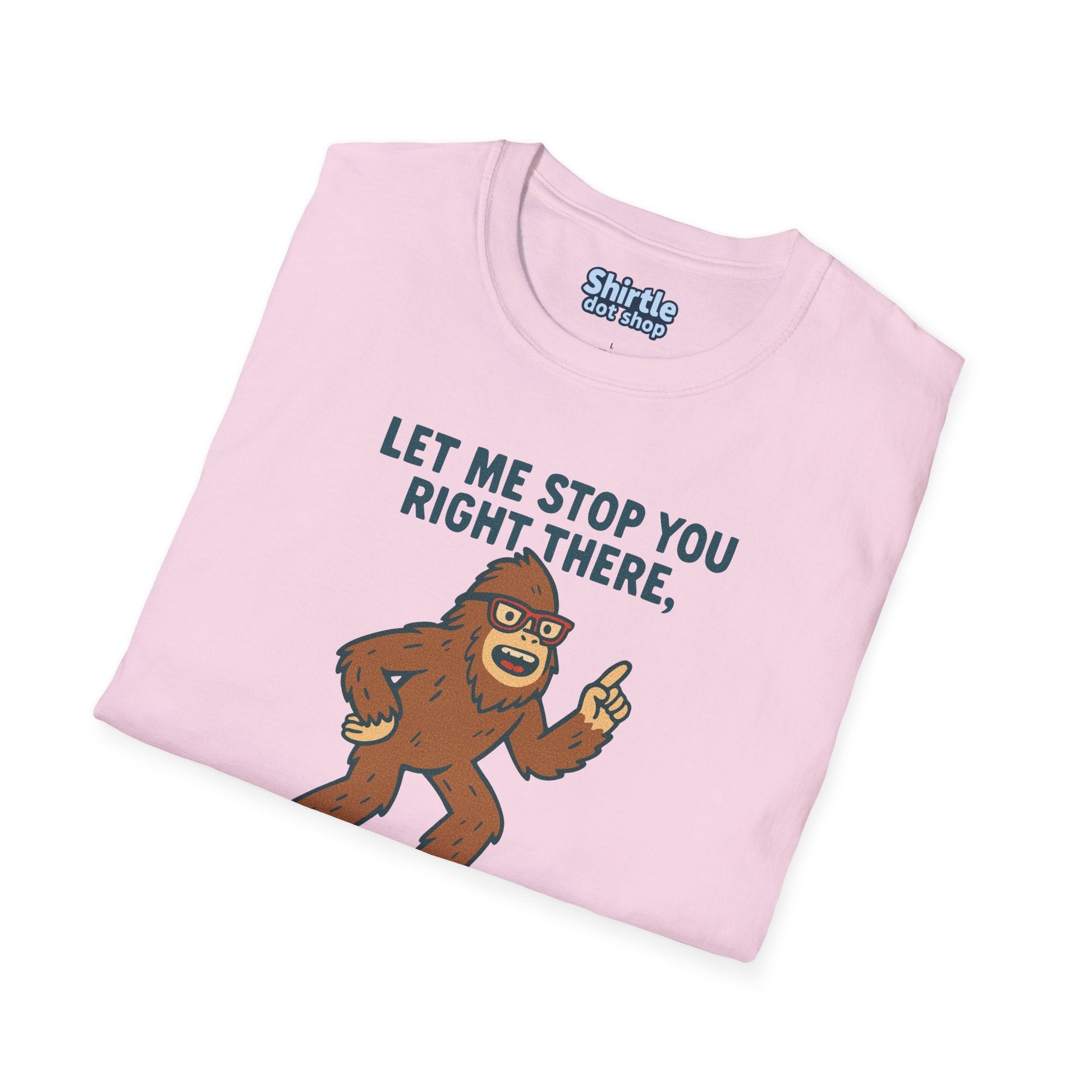 Bigfoot The Answer Is Aliens T-shirt*Folded*Light Pink