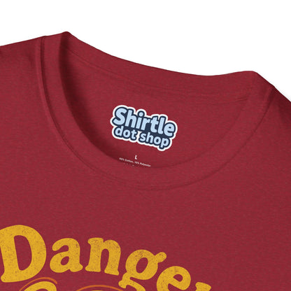 Danger Im Heavily Armed T-Shirt*Tag*Antique Cherry Red