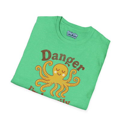 Danger Im Heavily Armed T-Shirt*Folded*Heather Irish Green