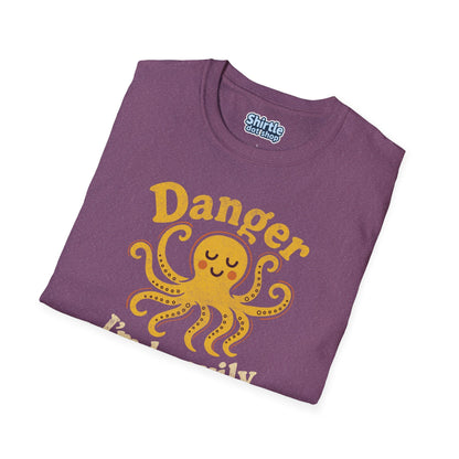 Danger Im Heavily Armed T-Shirt*Folded*Heather Maroon
