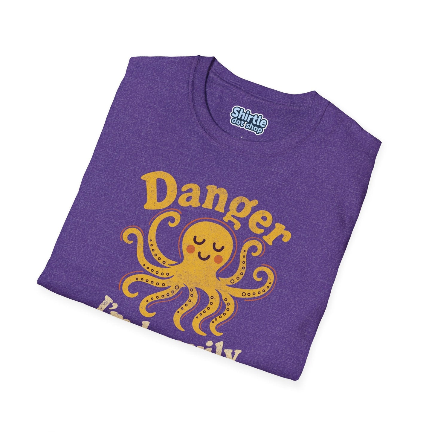 Danger Im Heavily Armed T-Shirt*Folded*Heather Purple