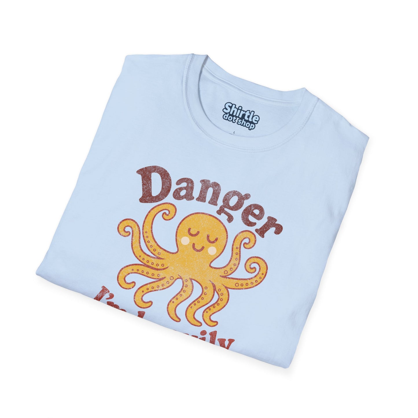 Danger Im Heavily Armed T-Shirt*Folded*Light Blue