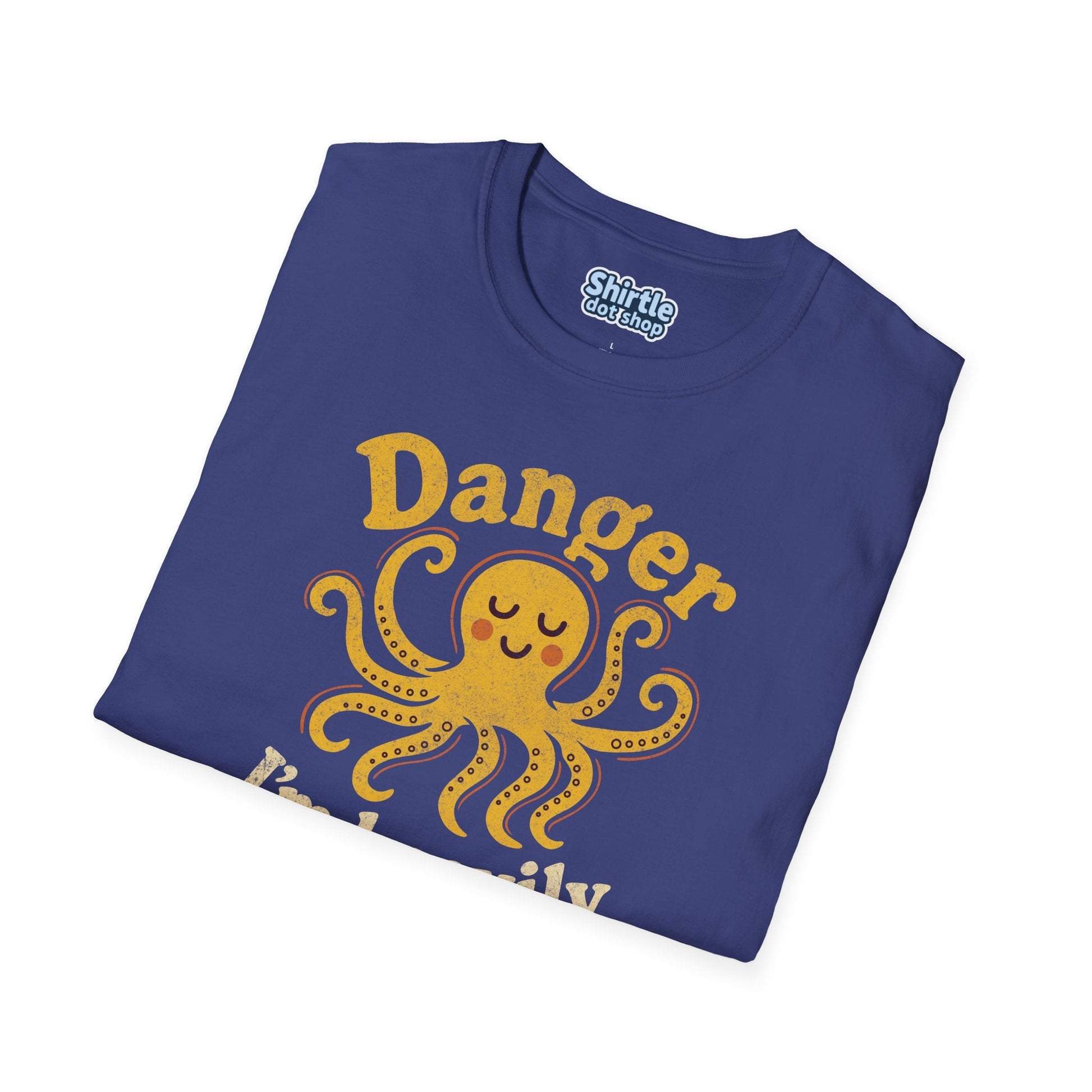 Danger Im Heavily Armed T-Shirt*Folded*Metro Blue