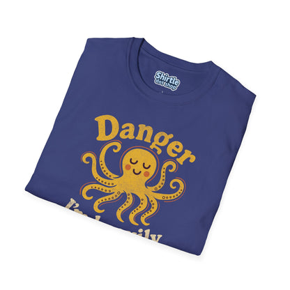 Danger Im Heavily Armed T-Shirt*Folded*Metro Blue
