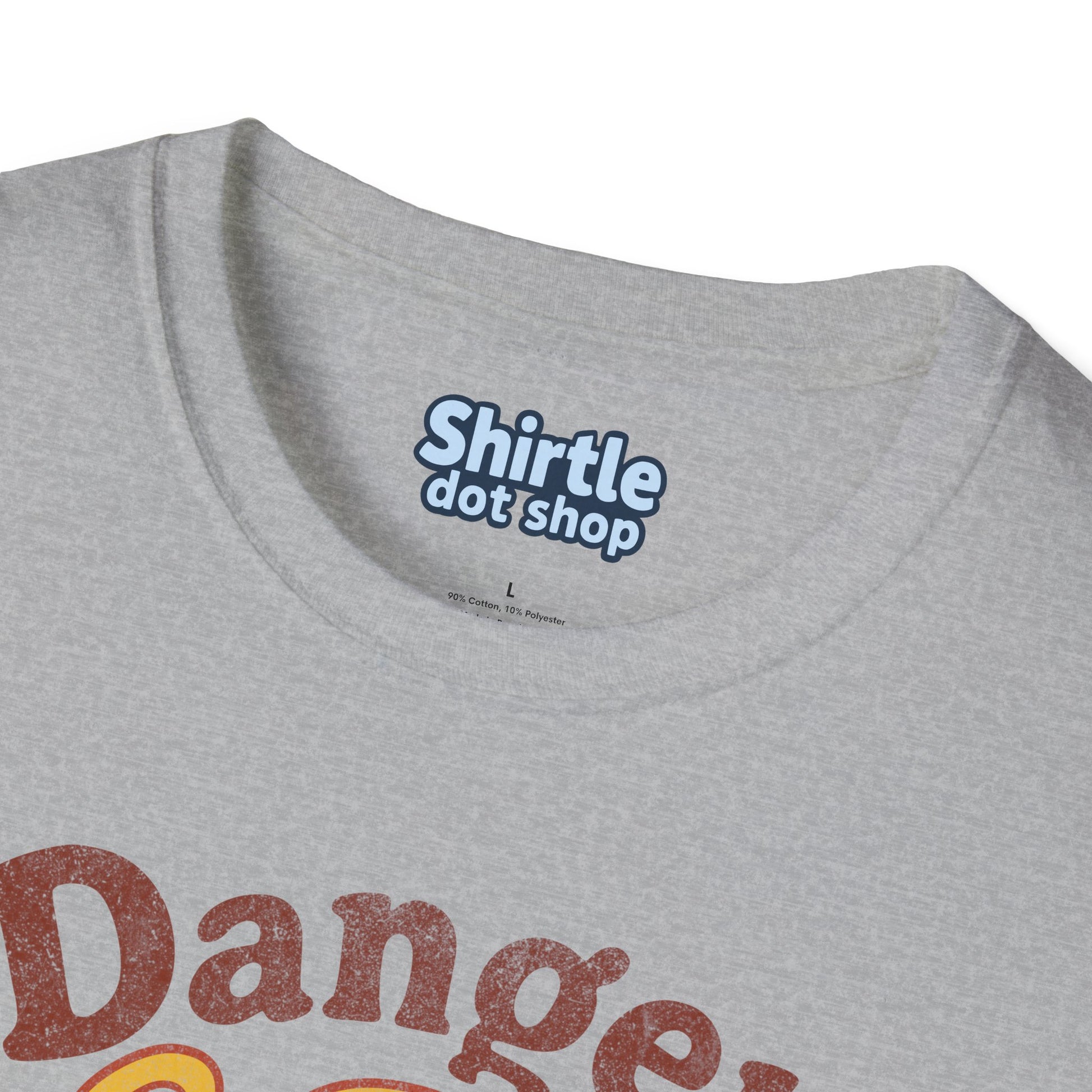 Danger Im Heavily Armed T-Shirt*Tag*Sport Grey