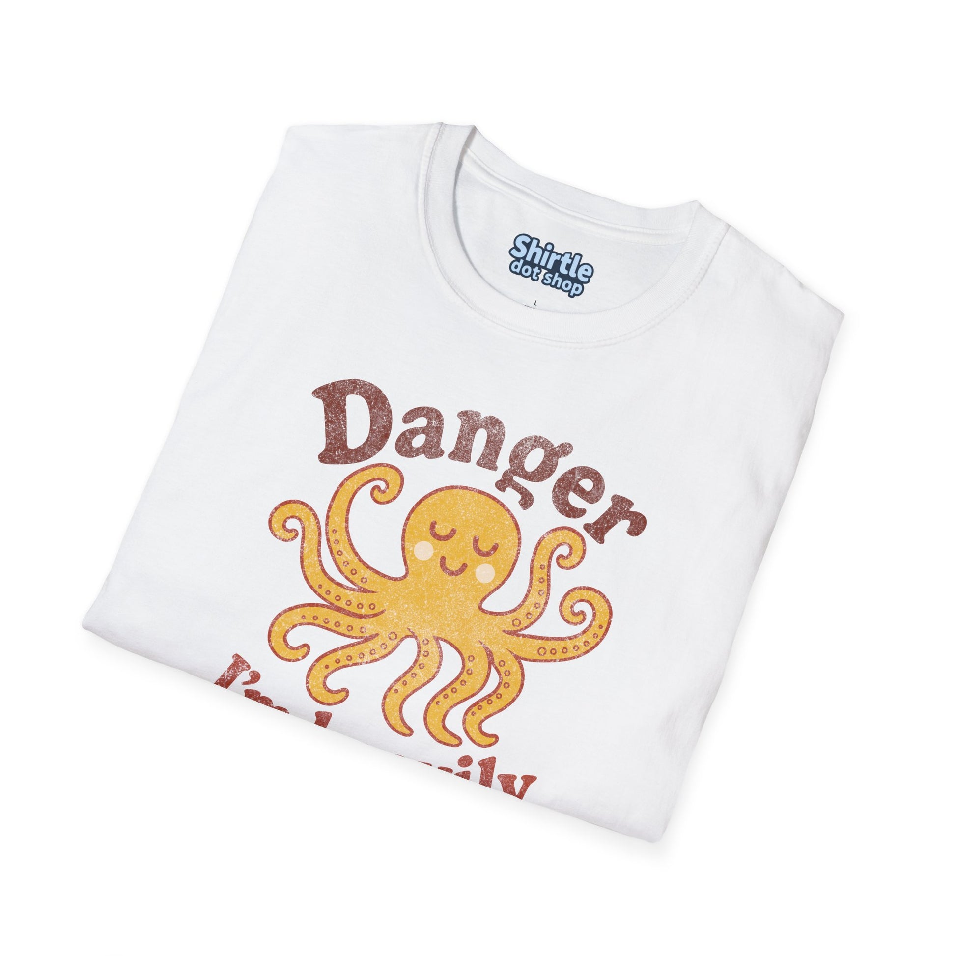 Danger Im Heavily Armed T-Shirt*Folded*White