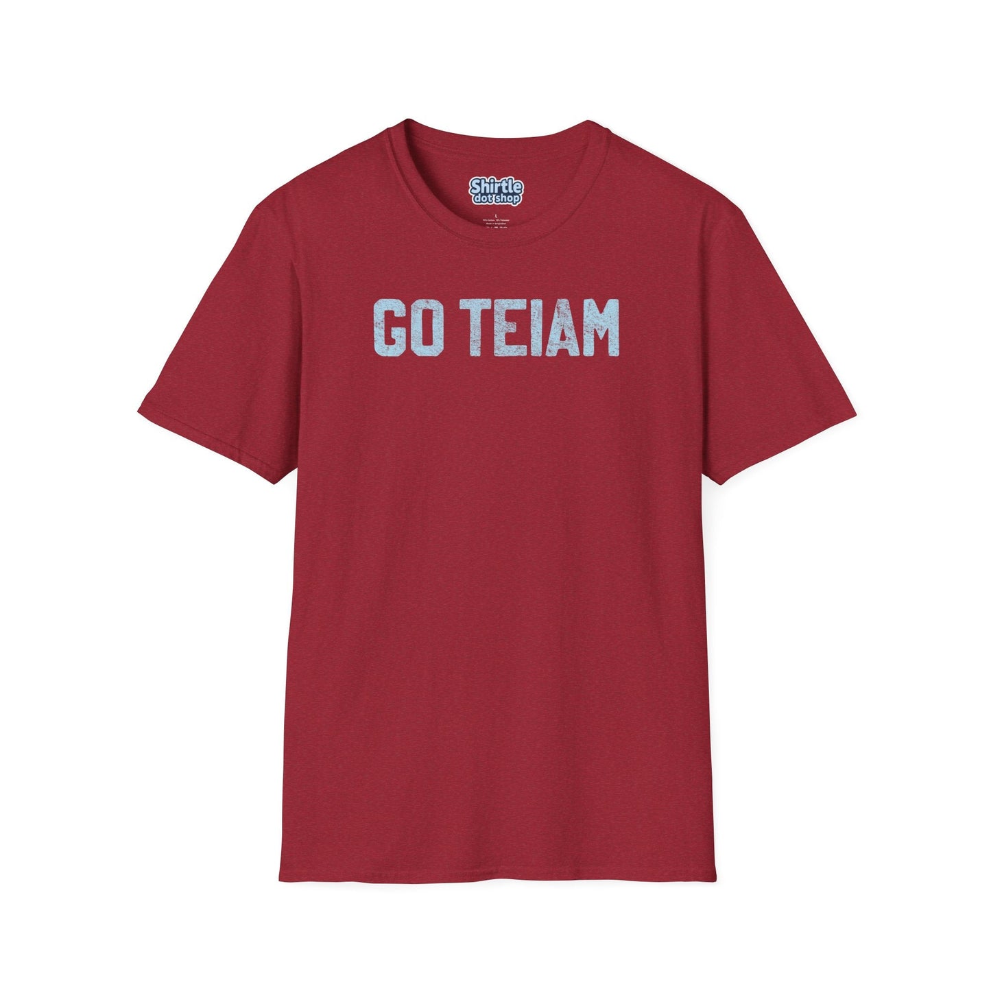 GO TEIAM T-Shirt*Flat*Antique Cherry Red