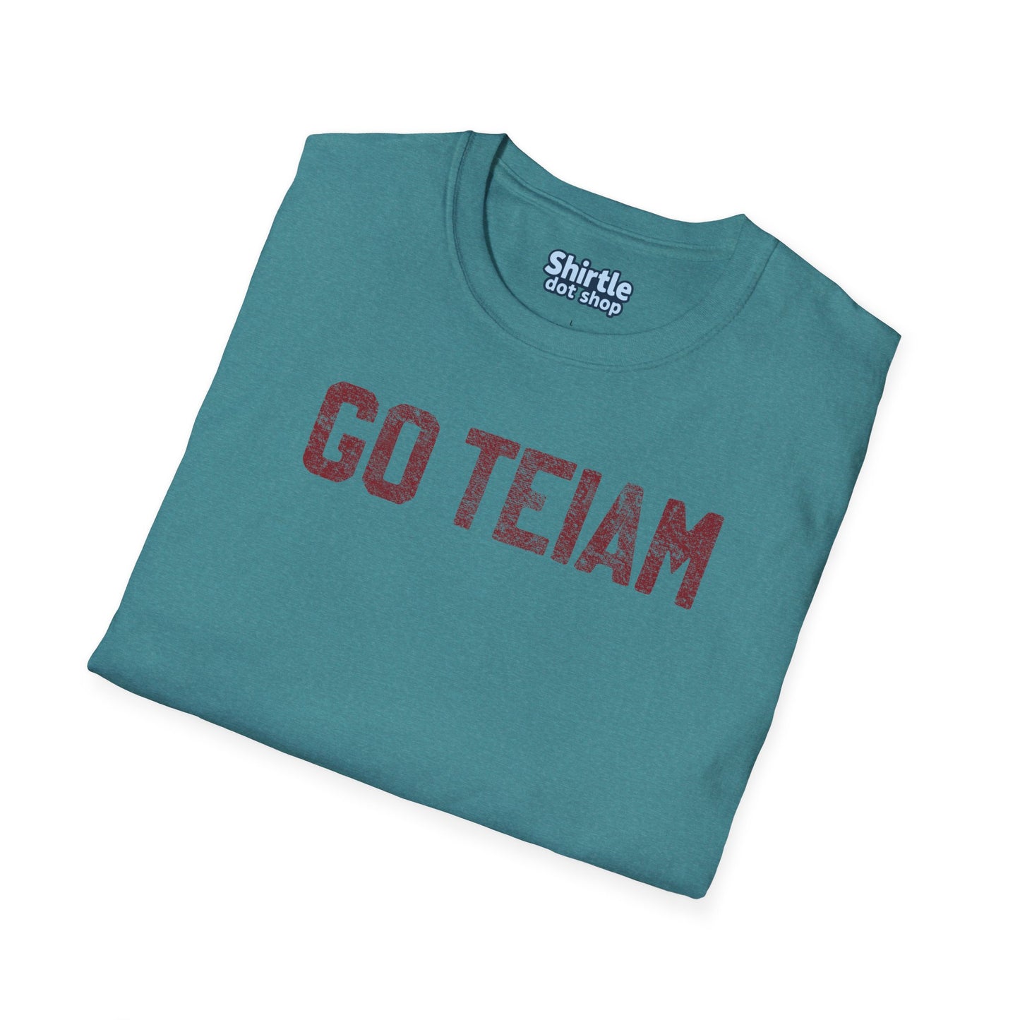 GO TEIAM T-Shirt*Folded*Heather Galapagos Blue