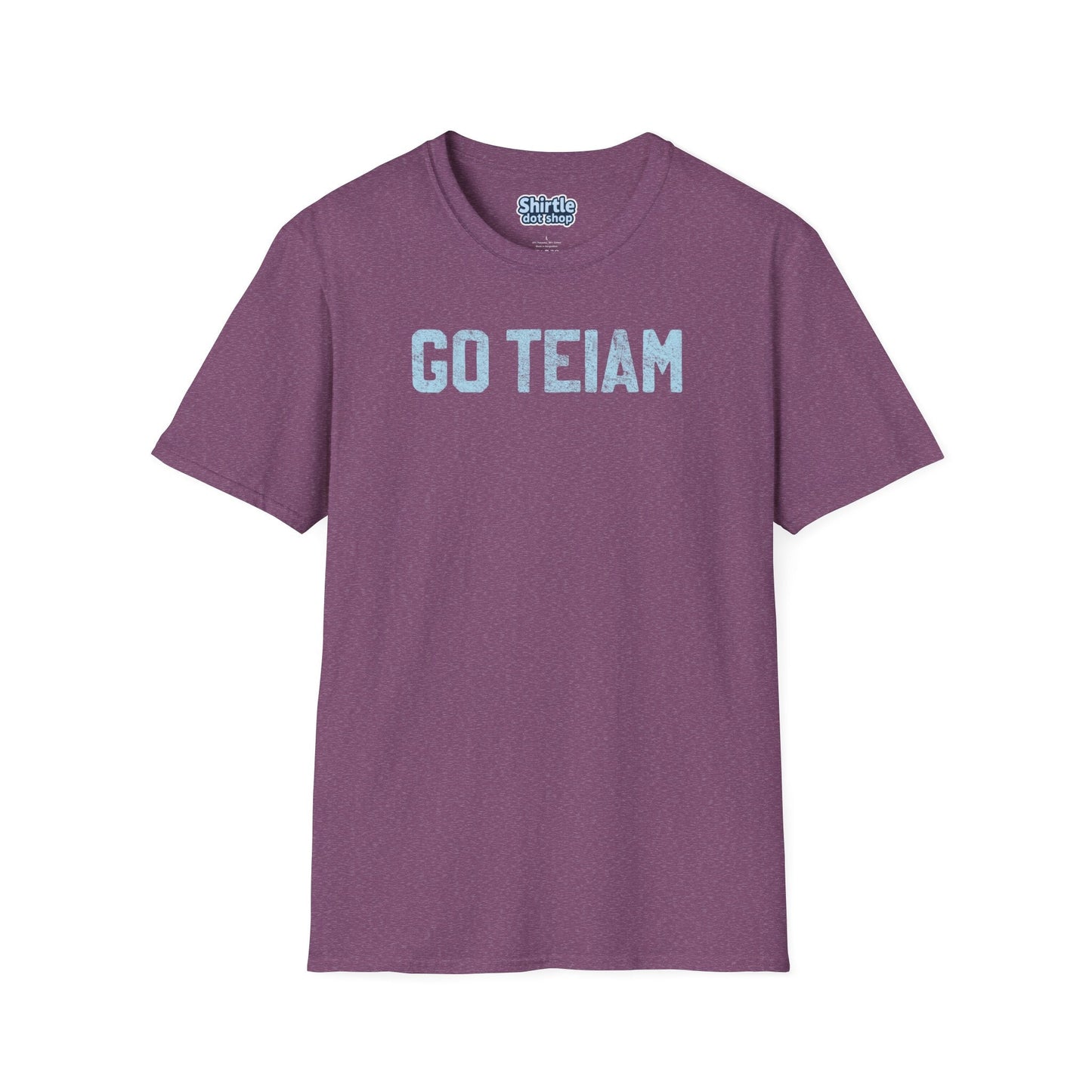 GO TEIAM T-Shirt*Flat*Heather Maroon