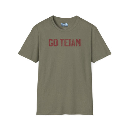 GO TEIAM T-Shirt*Flat*Heather Military Green