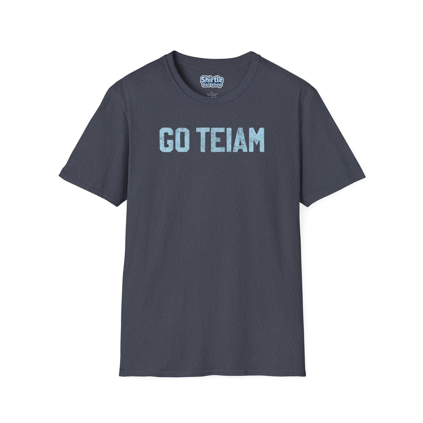 GO TEIAM T-Shirt*Flat*Heather Navy