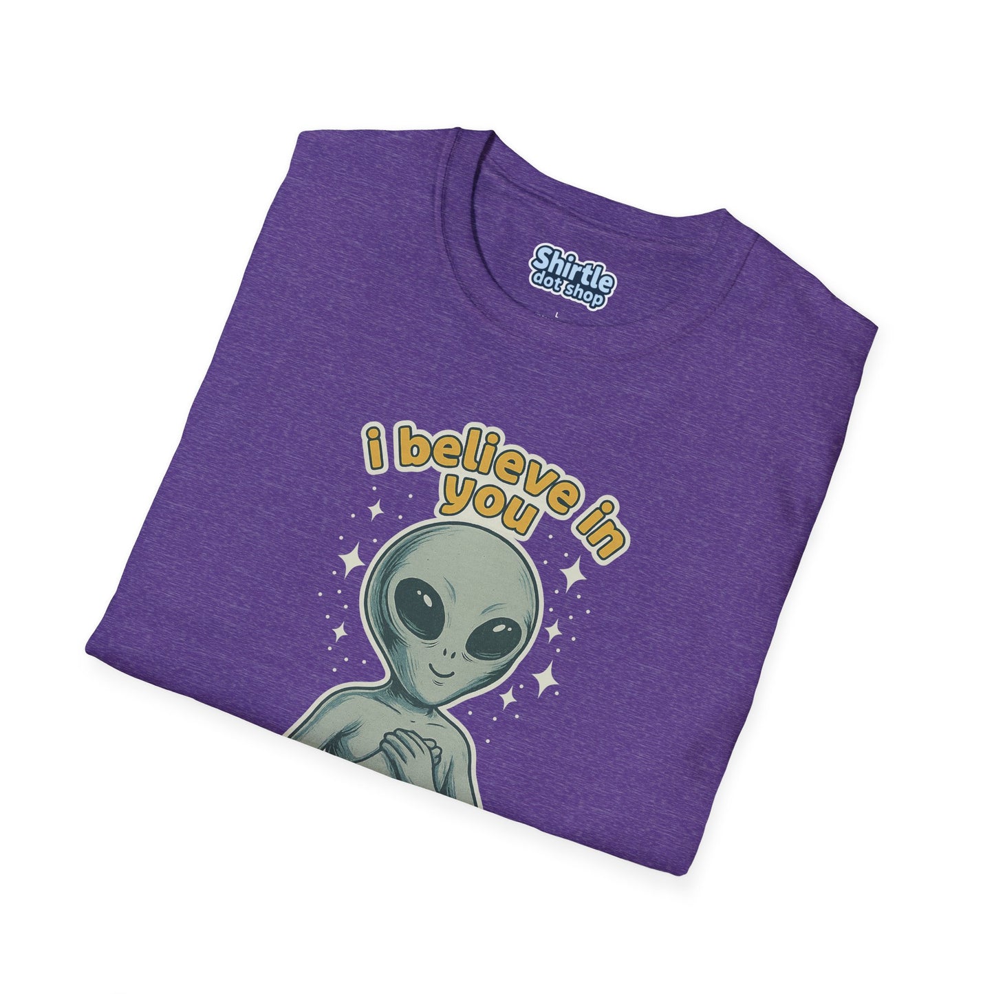 I Believe In You T-shirt*Folded*Heather Purple