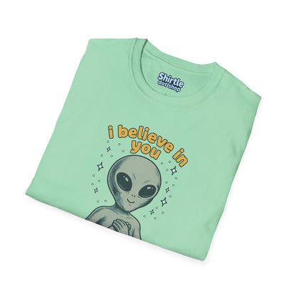 I Believe In You T-shirt*Folded*Mint Green