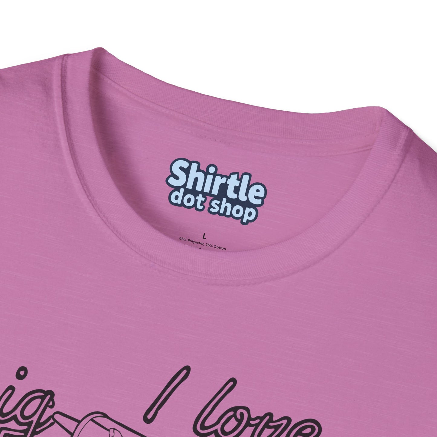 I Love Big Caulk T-Shirt*Tag*Heather Radiant Orchid