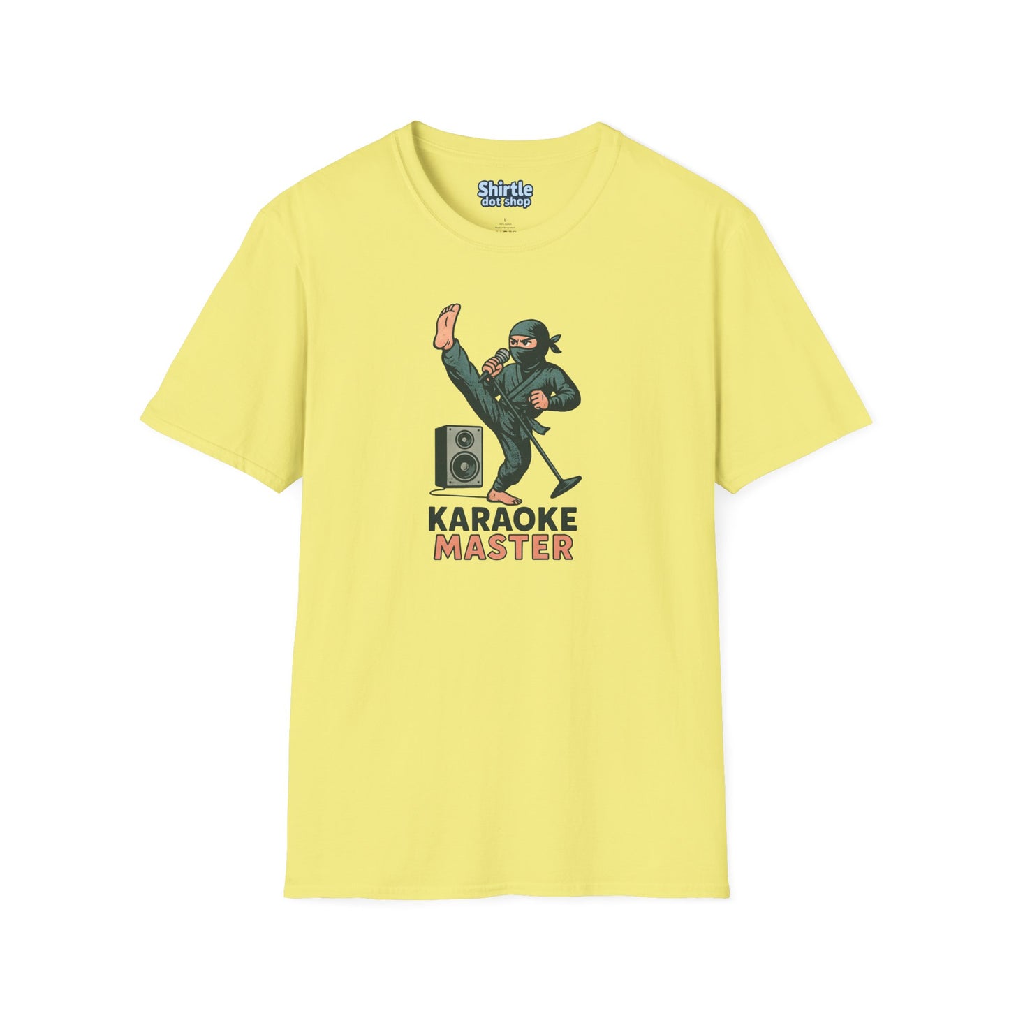 Karaoke Master T-Shirt*Flat*Cornsilk