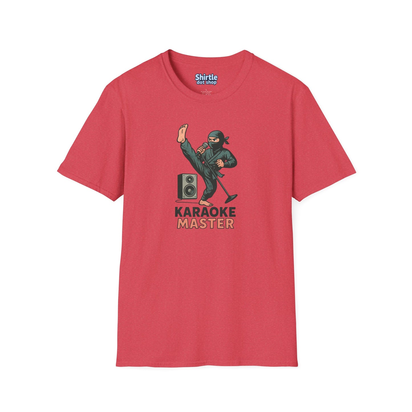 Karaoke Master T-Shirt*Flat*Heather Red
