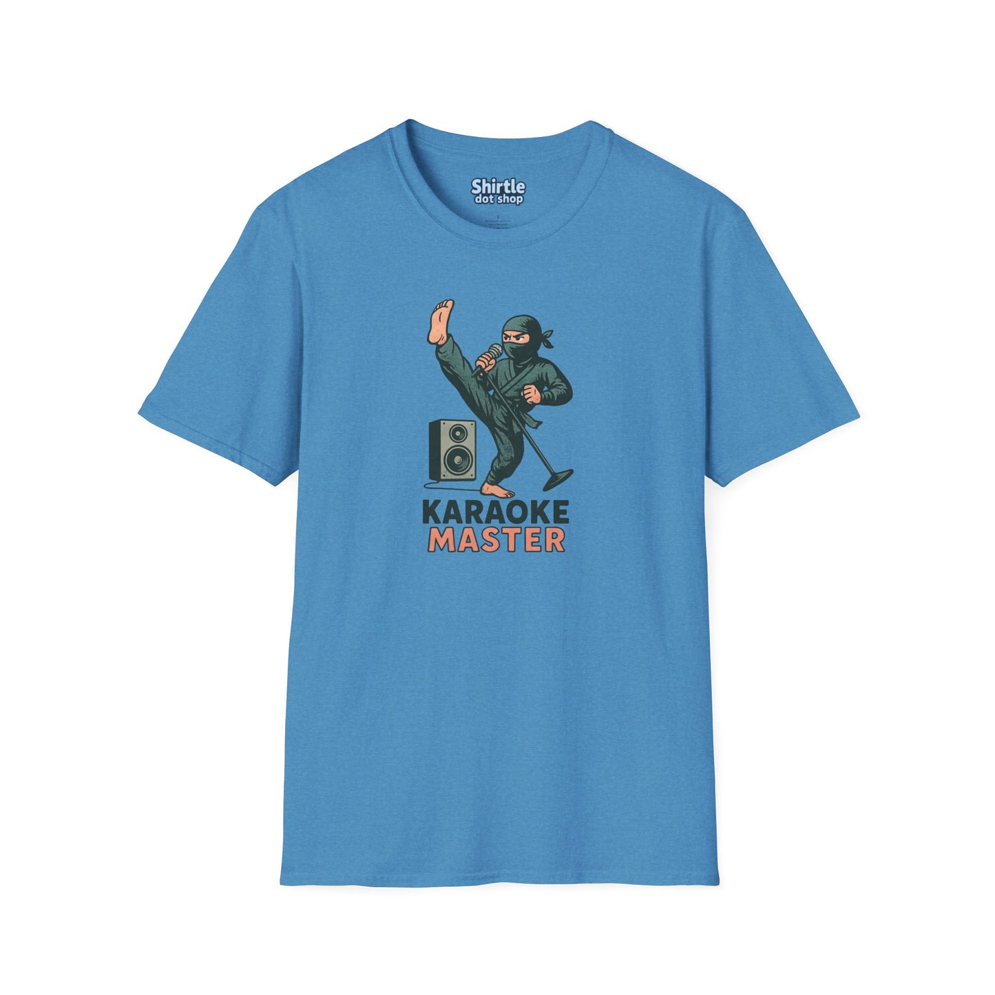 Karaoke Master T-Shirt*Flat*Heather Sapphire