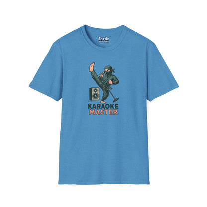 Karaoke Master T-Shirt*Flat*Heather Sapphire