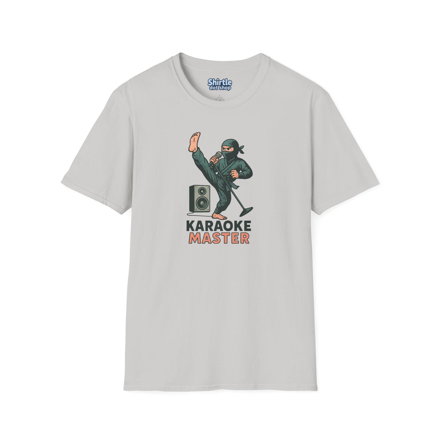 Karaoke Master T-Shirt*Flat*Ice Grey