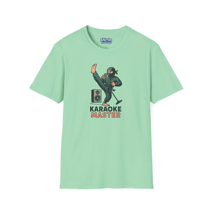 Karaoke Master T-Shirt*Flat*Mint Green
