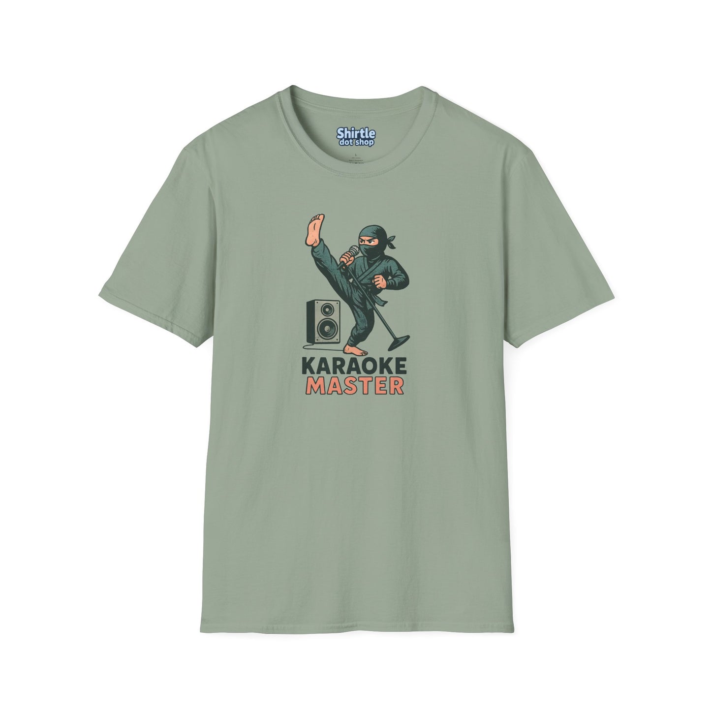 Karaoke Master T-Shirt*Flat*Sage