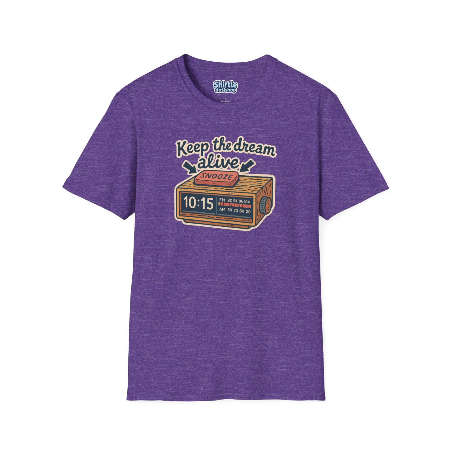 Keep the Dream Alive T-shirt*Flat*Heather Purple