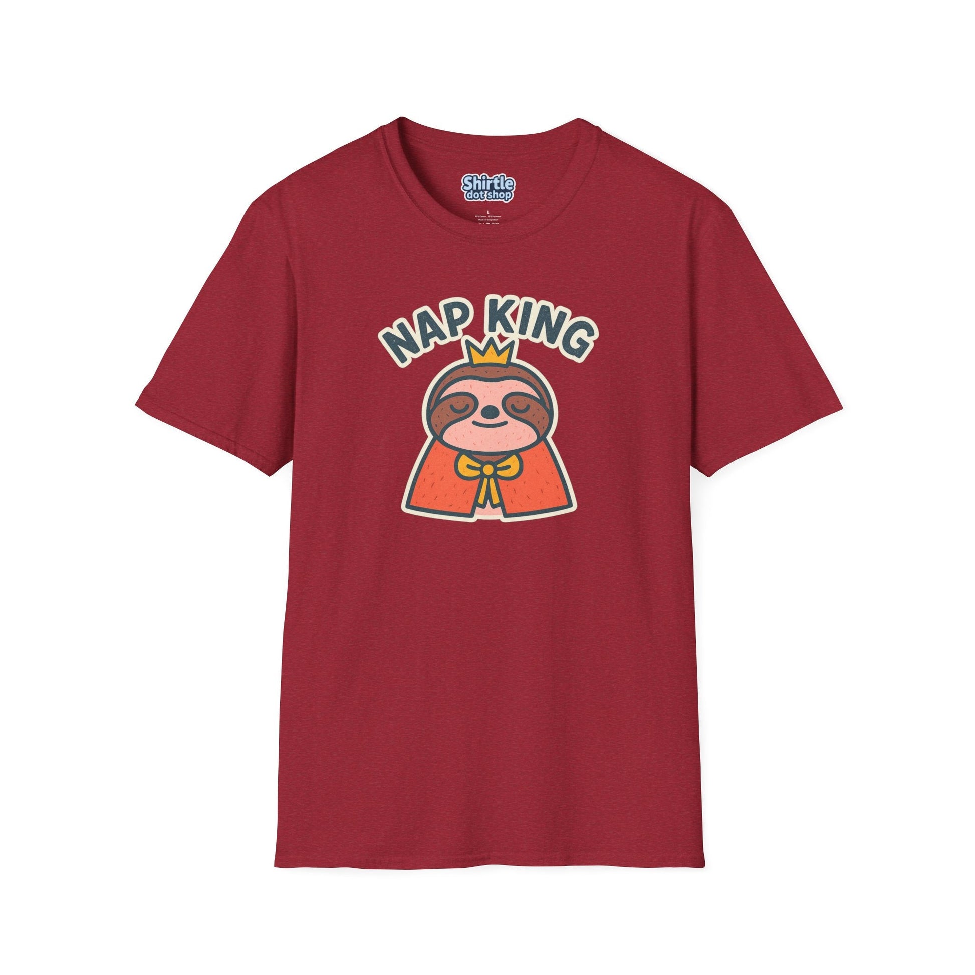 Nap King T-shirt*Flat*Antique Cherry Red