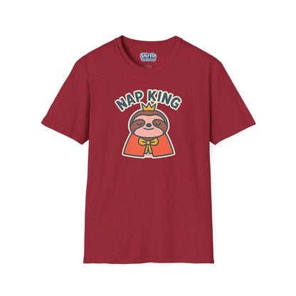 Nap King T-shirt*Flat*Antique Cherry Red