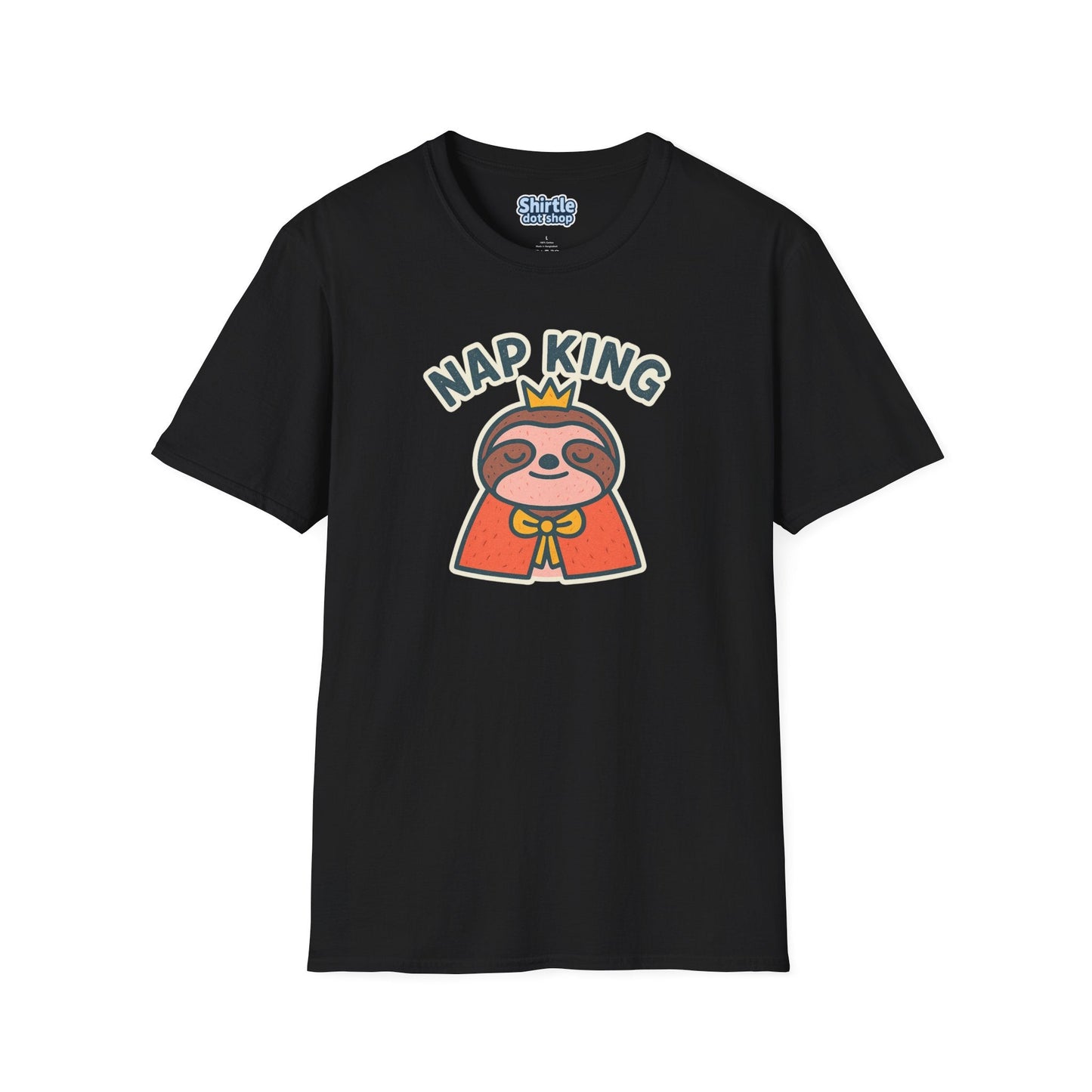 Nap King T-shirt*Flat*Black