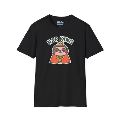 Nap King T-shirt*Flat*Black