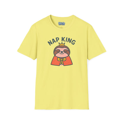 Nap King T-shirt*Flat*Cornsilk