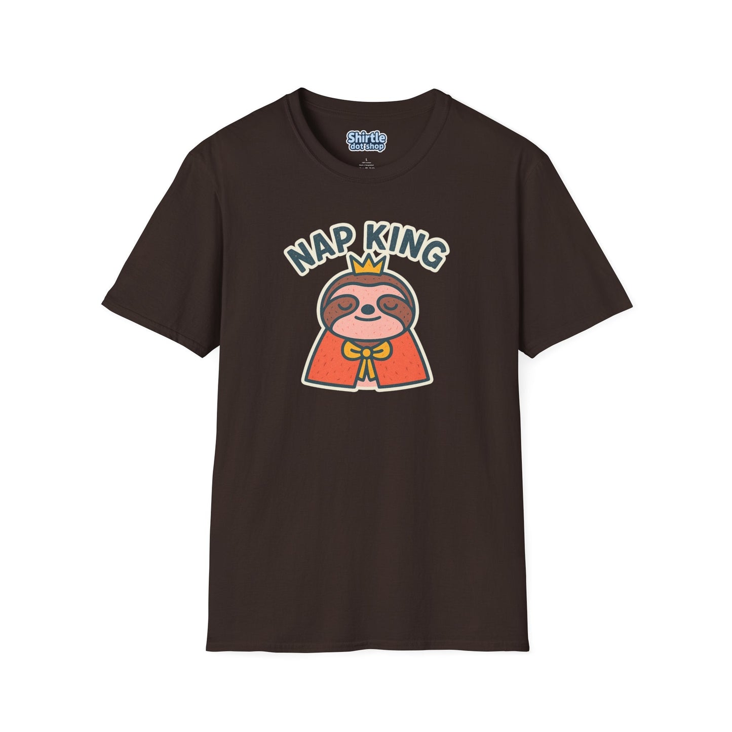 Nap King T-shirt*Flat*Dark Chocolate