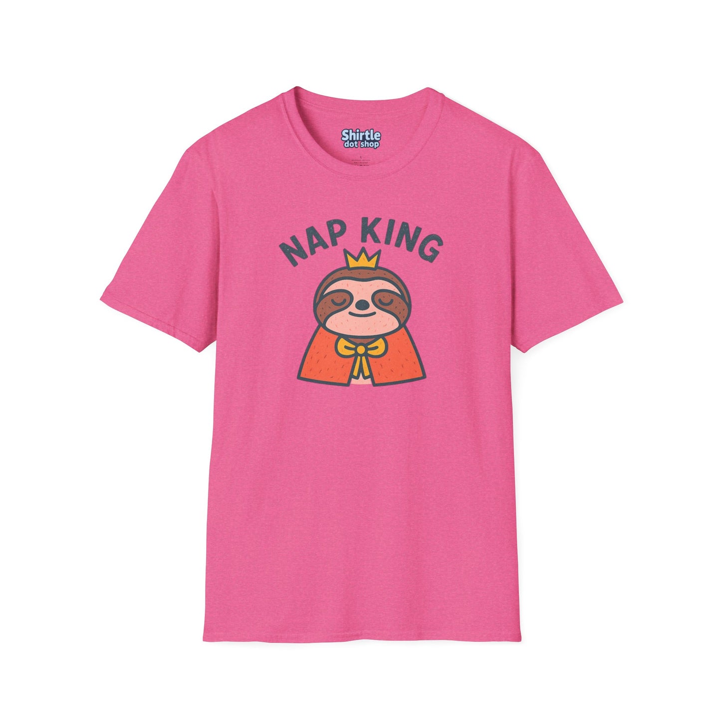 Nap King T-shirt*Flat*Heather Heliconia