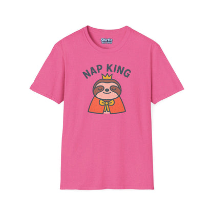 Nap King T-shirt*Flat*Heather Heliconia