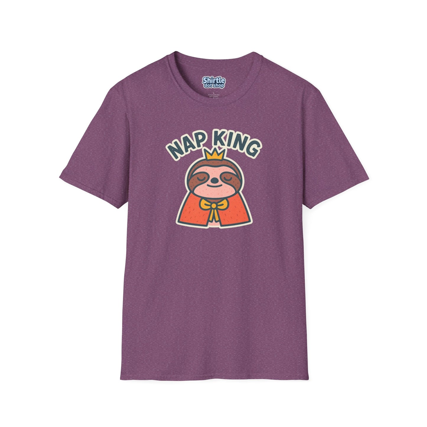 Nap King T-shirt*Flat*Heather Maroon