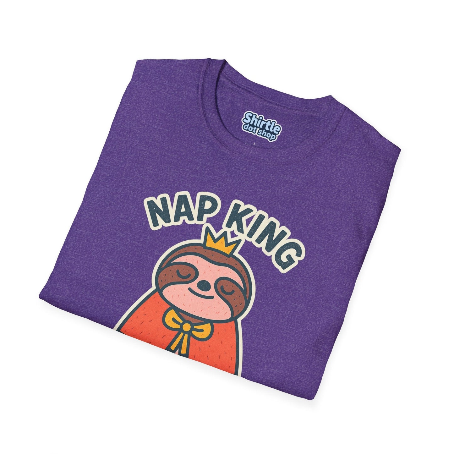 Nap King T-shirt*Folded*Heather Purple