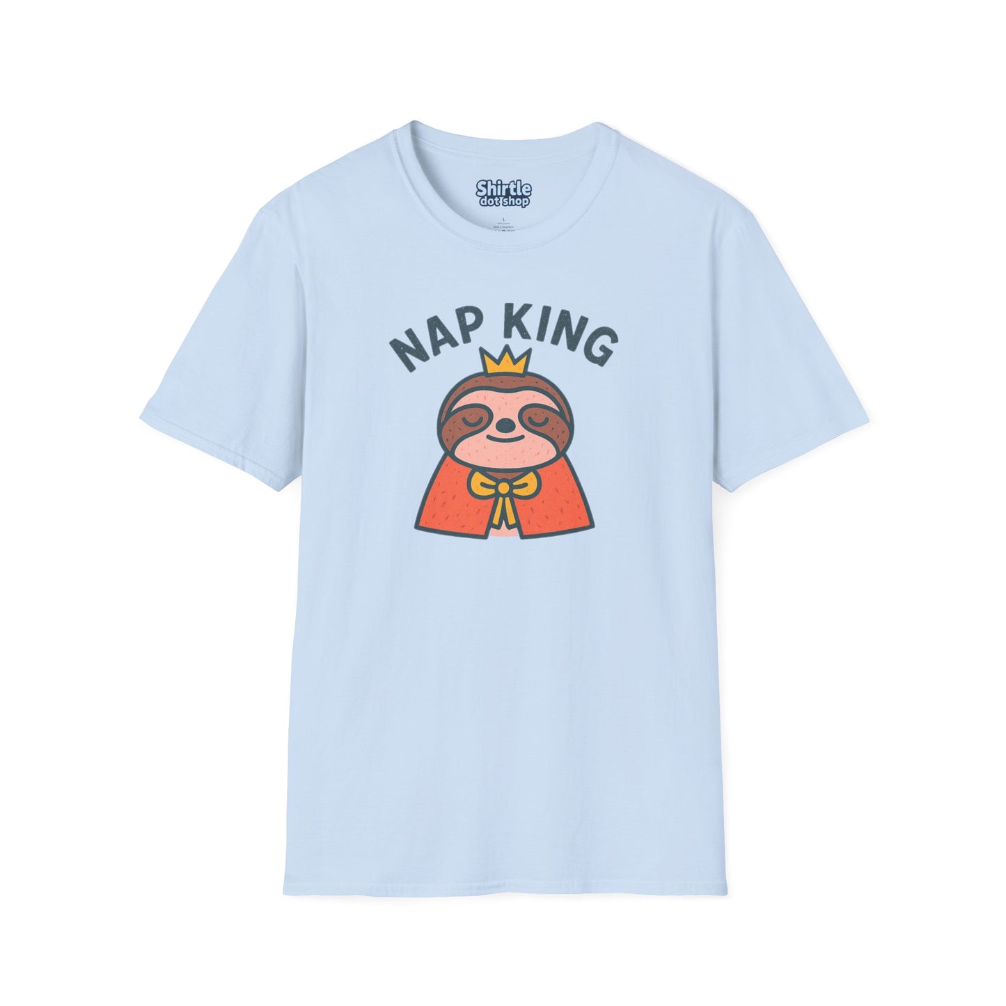 Nap King T-shirt*Flat*Light Blue