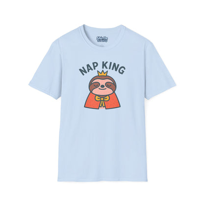 Nap King T-shirt*Flat*Light Blue