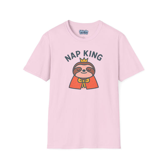 Nap King T-shirt*Flat*Light Pink
