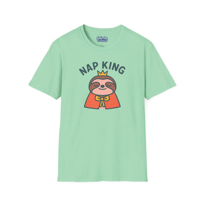Nap King T-shirt*Flat*Mint Green
