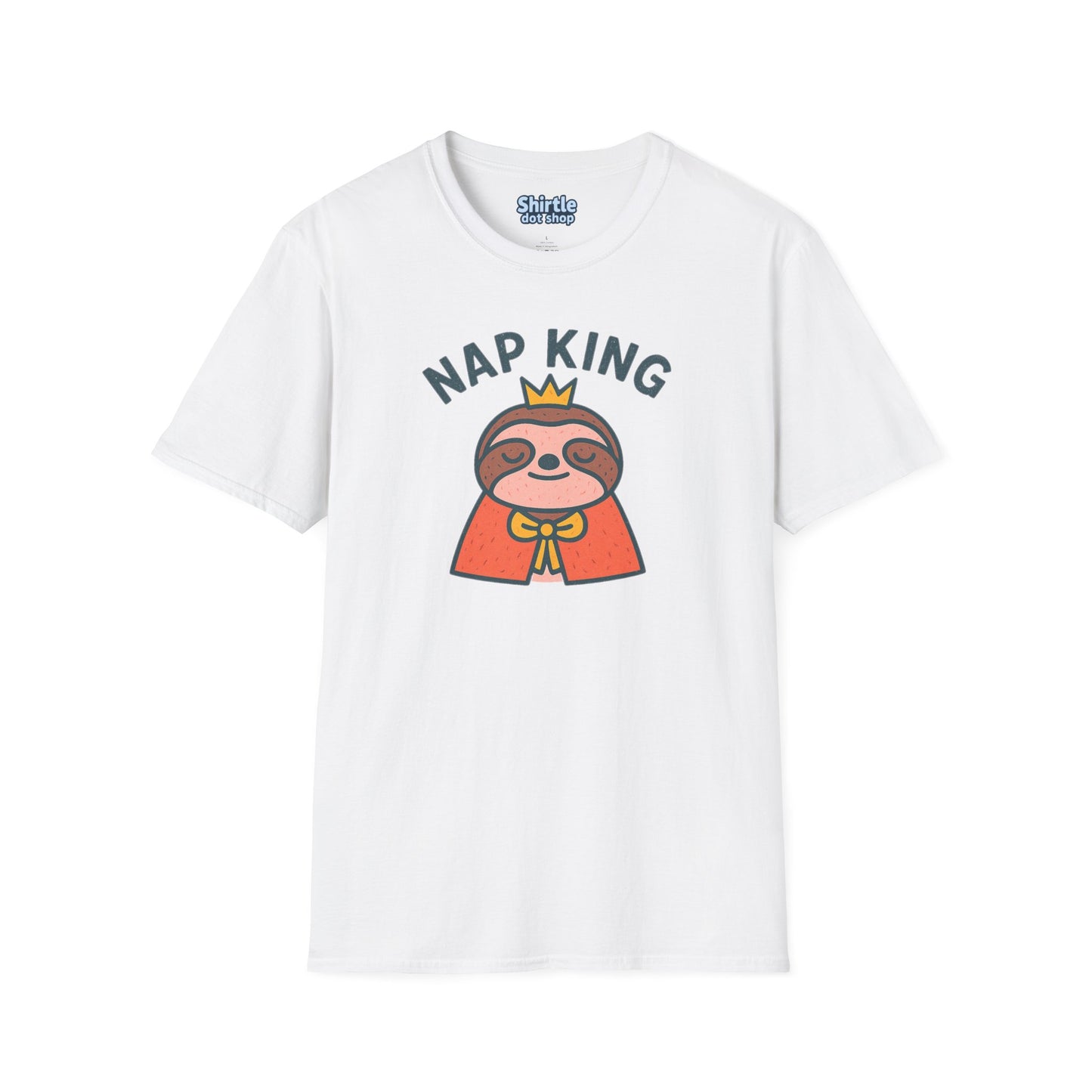 Nap King T-shirt*Flat*White