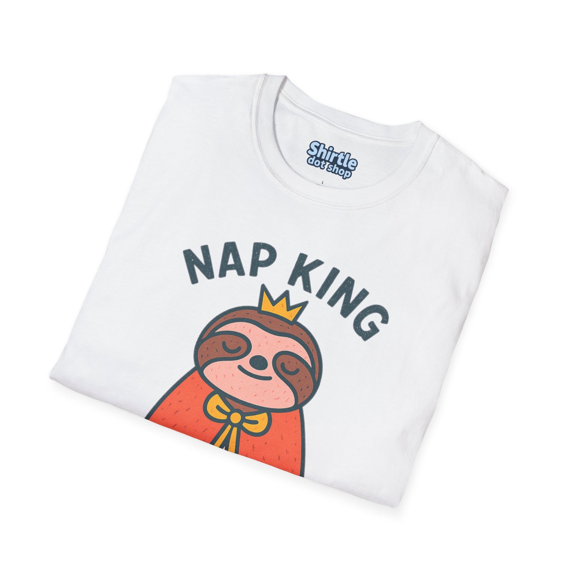 Nap King T-shirt*Folded*White