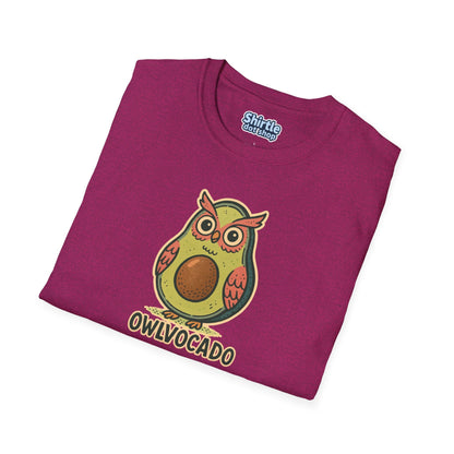 Owlvocado T-shirt*Folded*Antique Heliconia