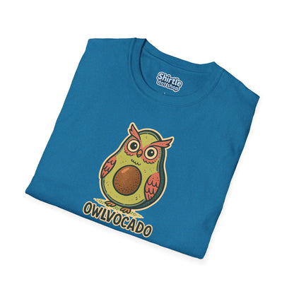 Owlvocado T-shirt*Folded*Antique Sapphire