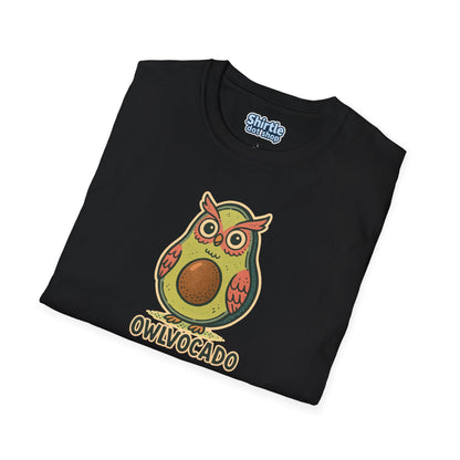 Owlvocado T-shirt*Folded*Black